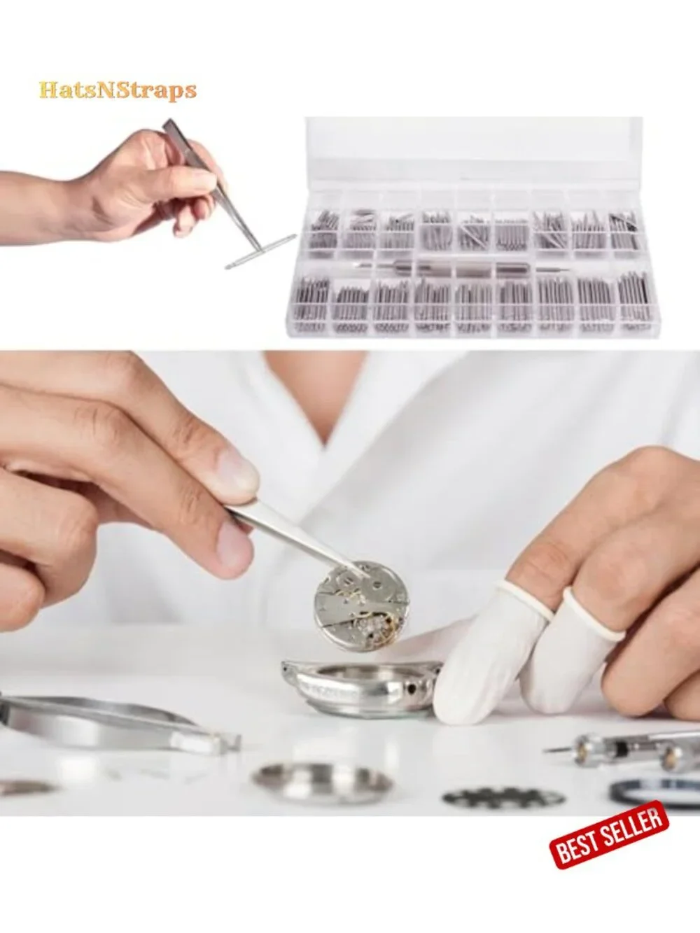360pcs Watch Band Spring Bar Pins 1.5mm Diameter with Link Pin Remover Tool